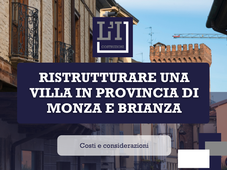 Ristrutturare una villa in provincia di Monza e Brianza